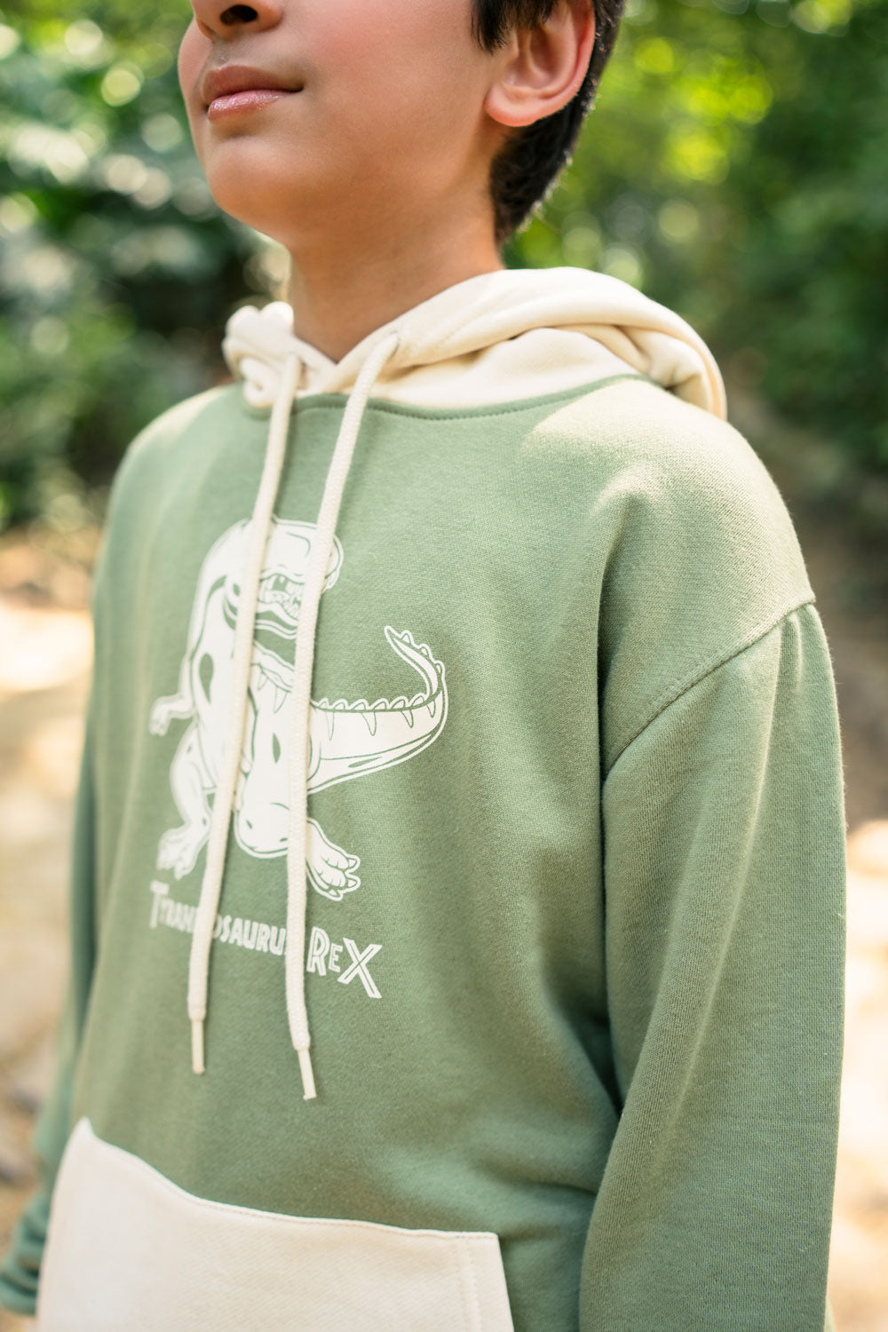 Hummingbirdspk - green cotton Tyrannosaur Rex Sweat Pants & Hoodie - 2 Piece