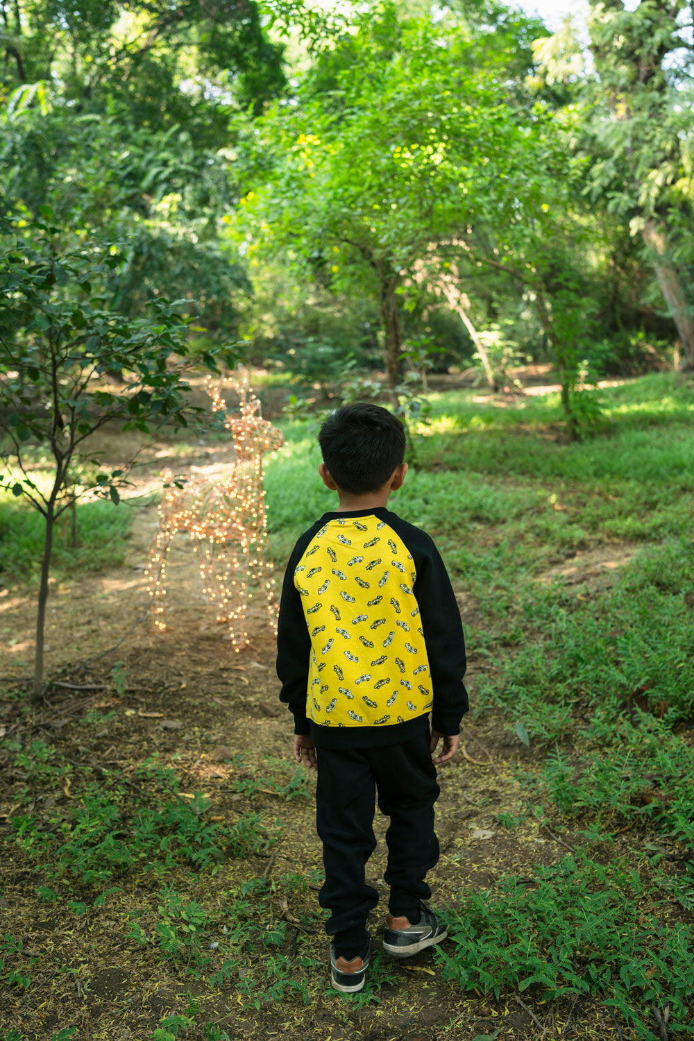 Hummingbirdspk - Yellow & Black Car - cotton - 2 piece
