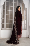 Laleen Marigold Suit Maroon 3 Piece