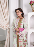 Aroshlay - Emerald Bloom Printed Lawn Suit For Women - Tea Green - 3 Piece