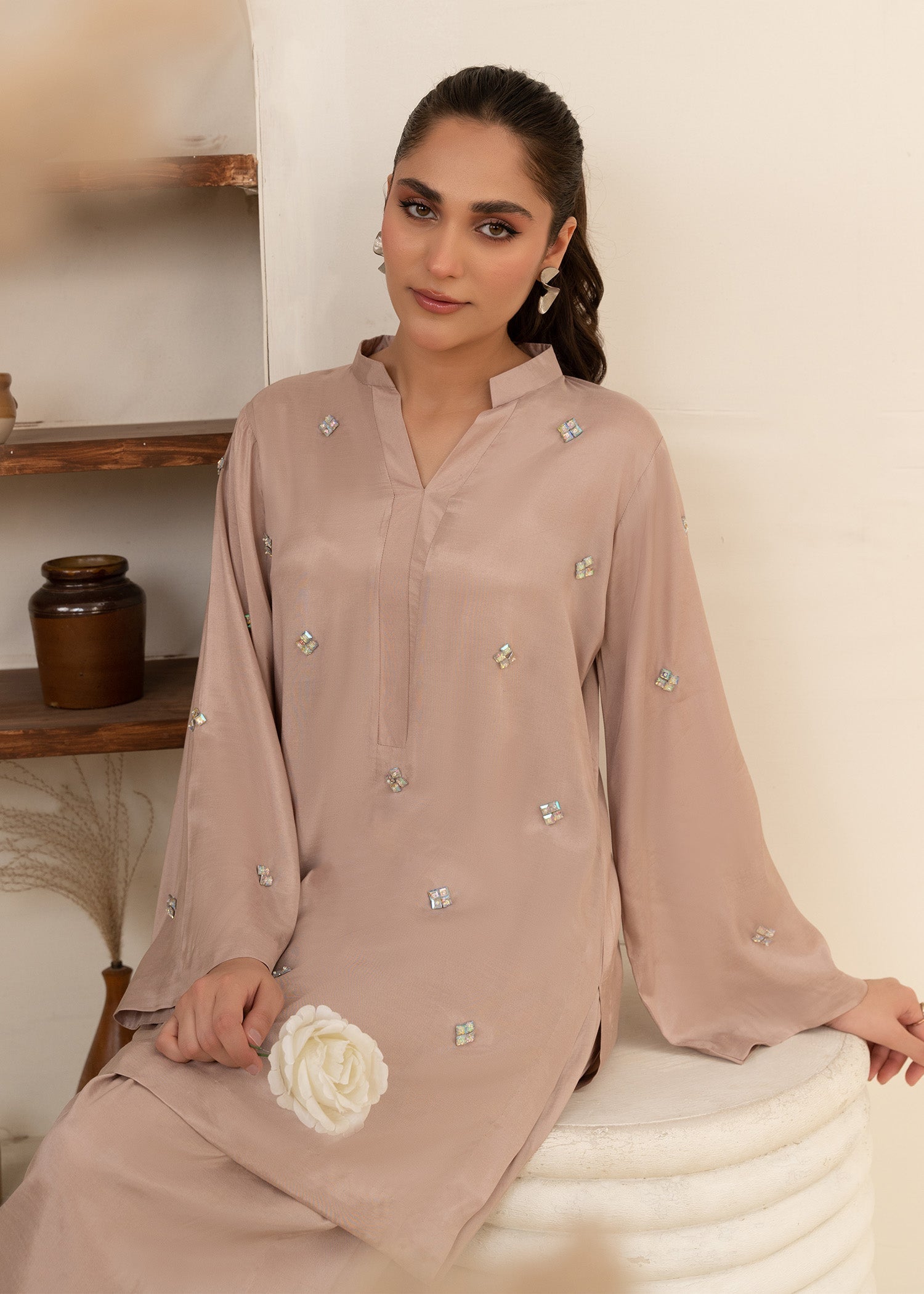 Allure by IH - LINTA - Dusty Rosa - Thai Silk - 2 Piece