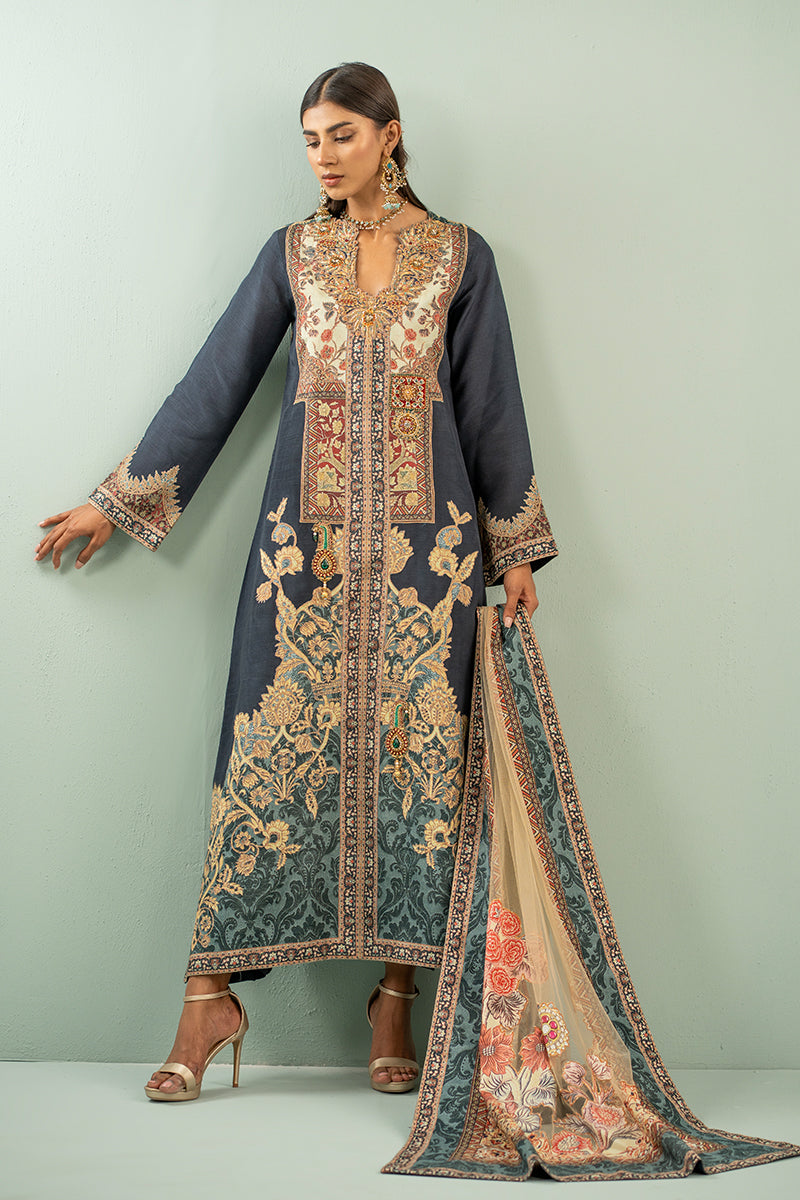 Shamaeel - Mystic Mughal - Viscose Silk/Cotton Silk