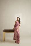 Shehrnaz - Chiffon Blush Baroque Suit For Women - Tea Pink