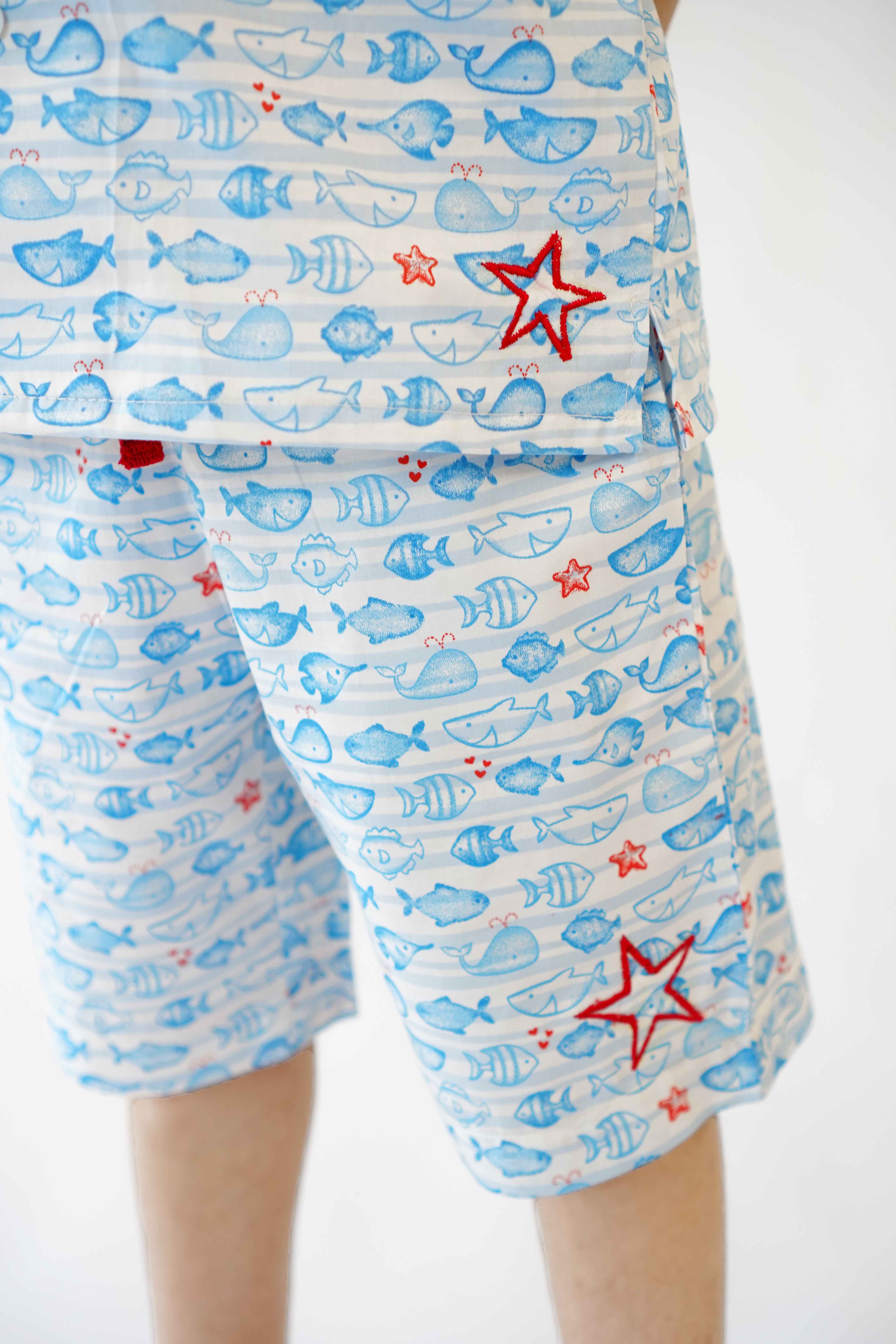 Hummingbirdspk - Under the Sea cotton Co-ord Set - 2 Piece