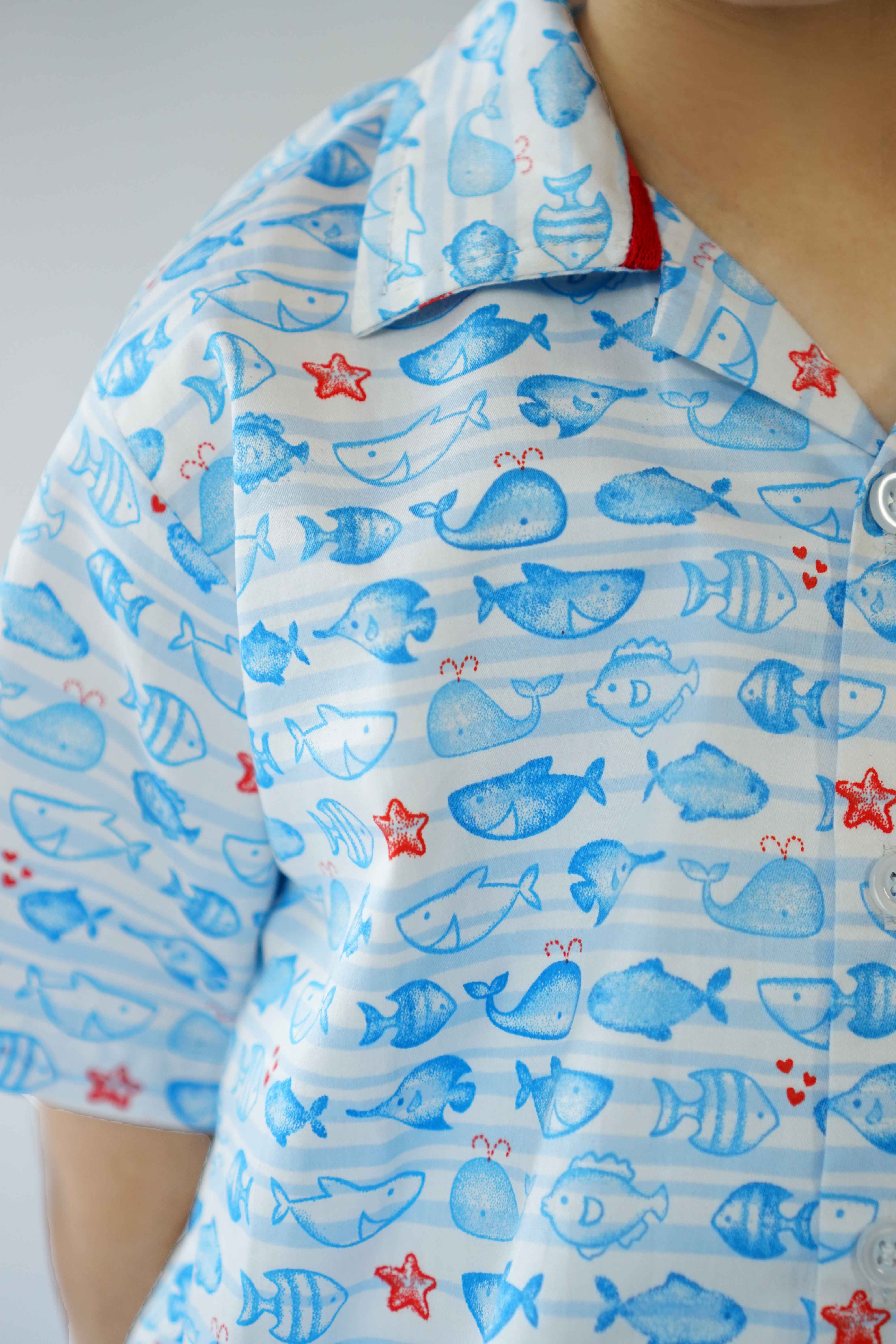 Hummingbirdspk - Under the Sea cotton Co-ord Set - 2 Piece