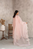 Laleen - Serene Cotton Silk Suit For Women - Pink - 3 Piece