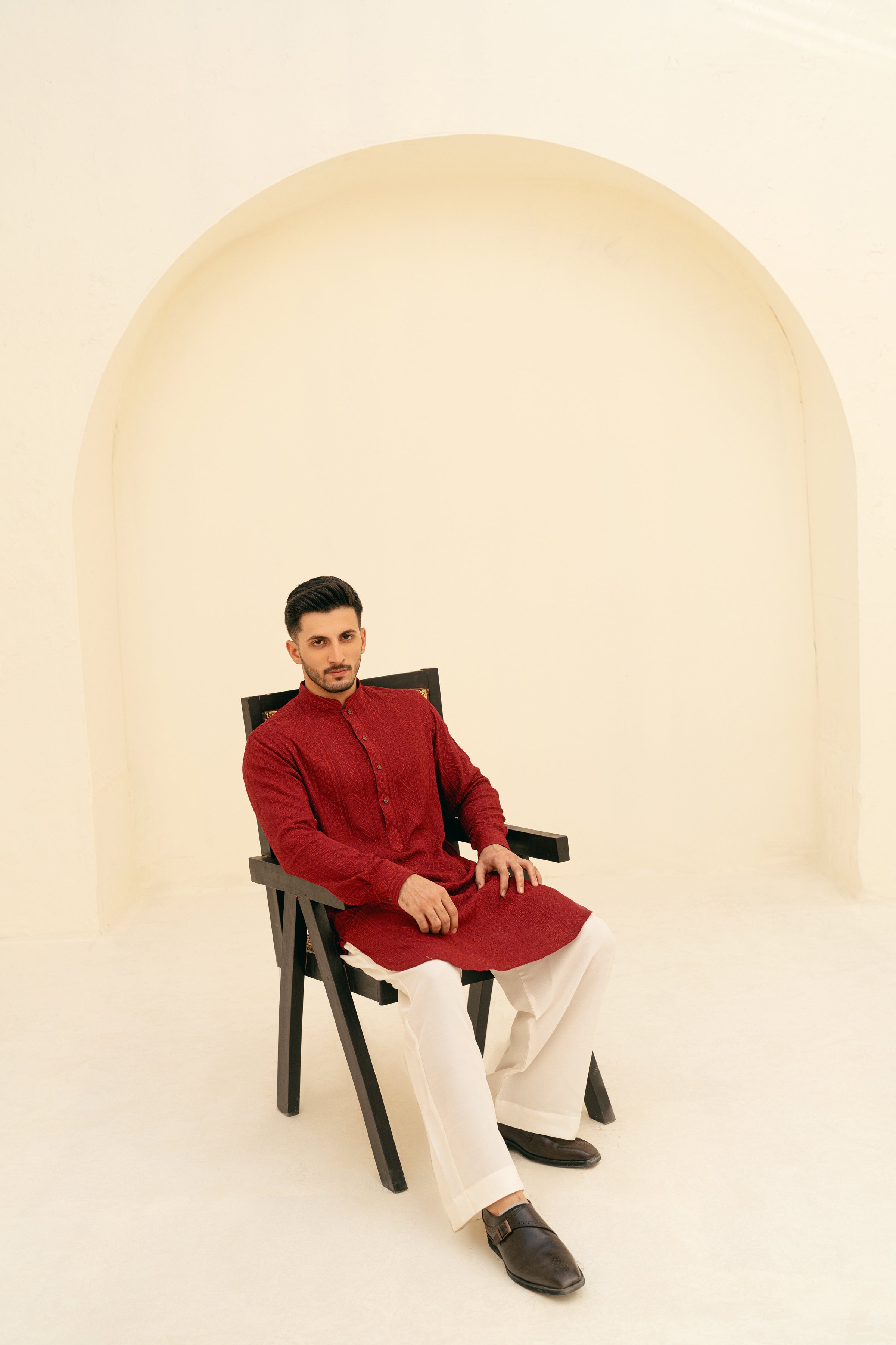 DEEPAK & FAHAD - Zephyr - Red - cotton - 2 Piece