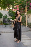 Alishba Kashif - Zarnoor Silk Suit For Women - Black - 2 Piece