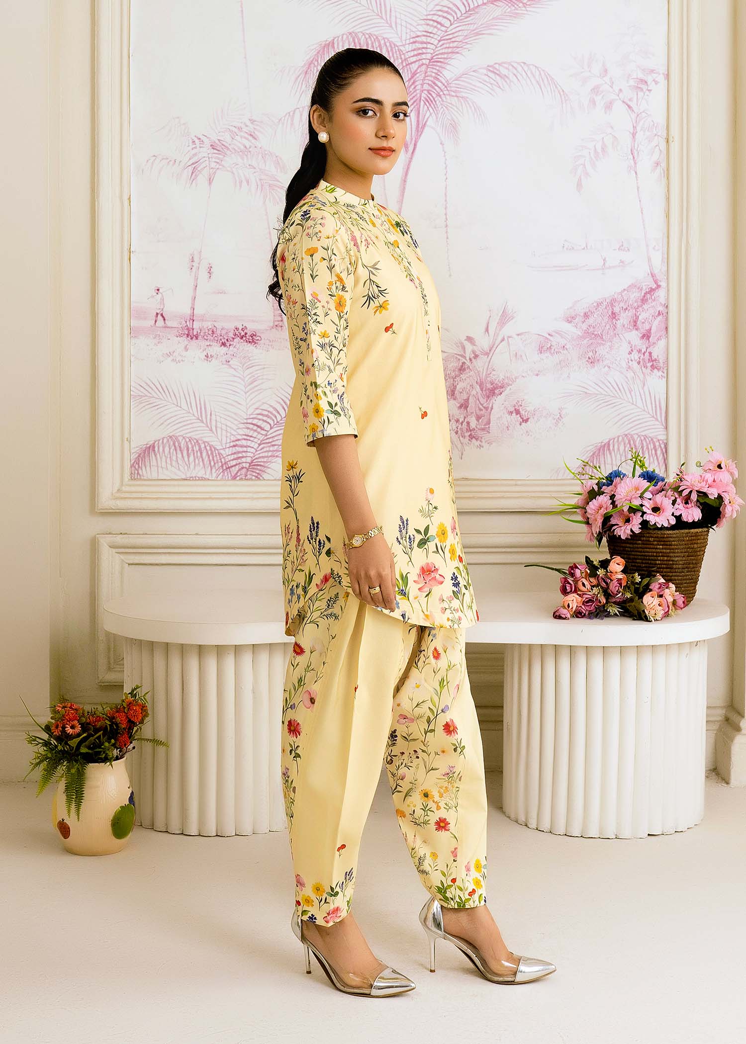 Allure by IH - BLOSSOM - Lemon - Lawn Silk - 2 Piece