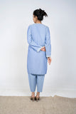 Ayla Studio - Solid Embroidered | 2-Piece Rtw | Sky Blue