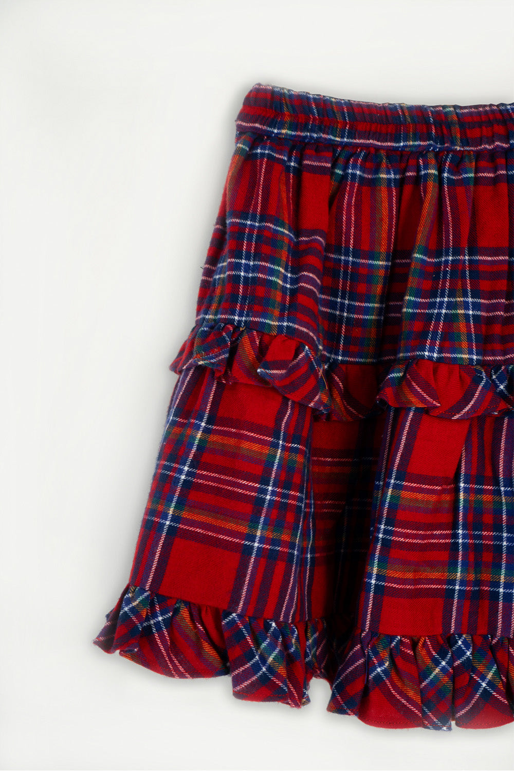 Hummingbirdspk - The Red Riding Tartan Skirt - 1 Piece