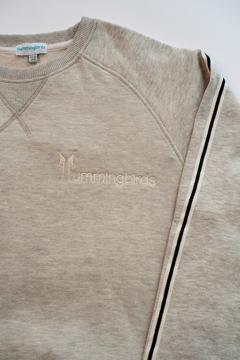 Hummingbirdspk - Heather Grey Sweat Shirt & Pants - Cotton - 2 Piece