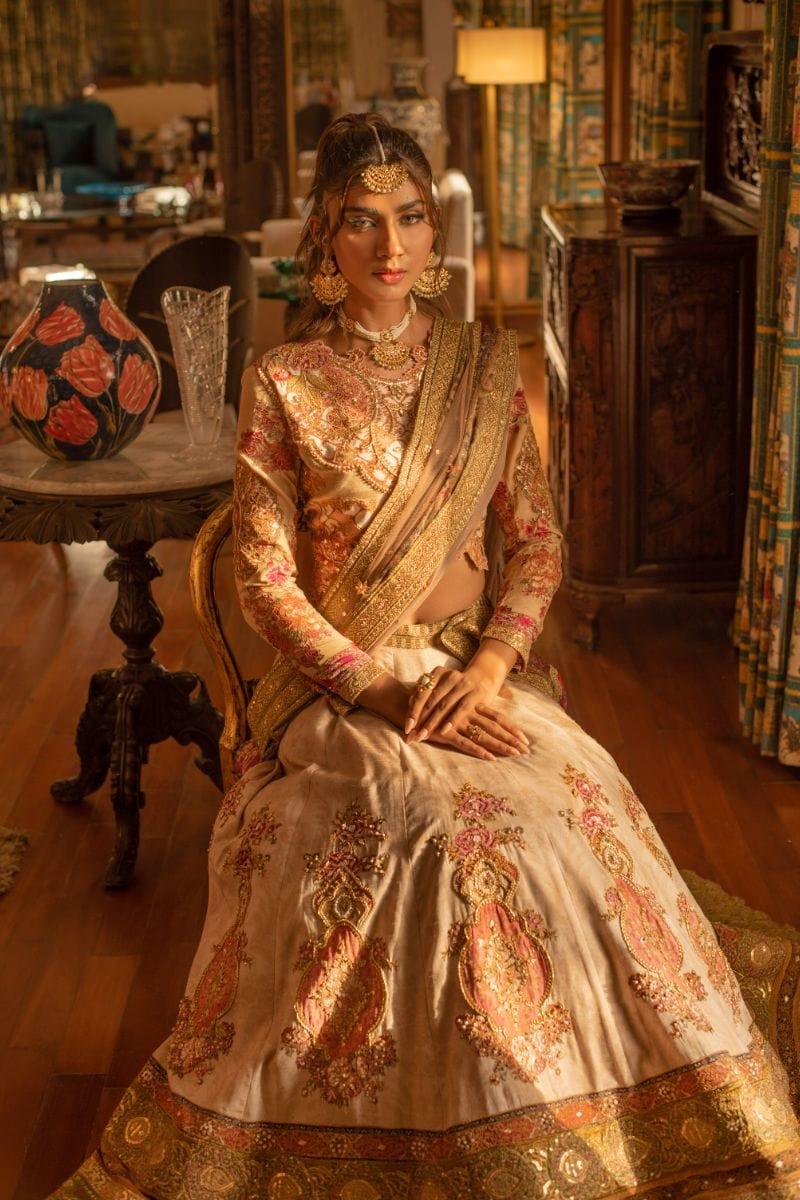 Shamaeel - NUR-04 - Silk - 3 Piece - Lehnga Choli - Studio by TCS