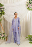 Alishba Kashif - Sahar - Lavender - Tusser Silk - 3 Piece