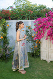 Shehrnaz - SHK-1268 - Grey - Silk - 3 Piece