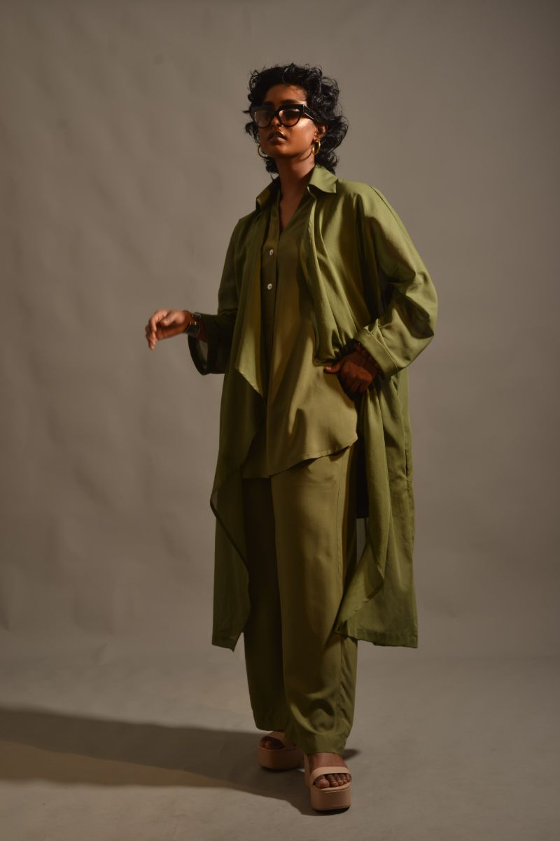 Gulabo - OLIVE SET - Bosky Lawn - Olive Green - 2 Piece