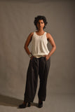 Gulabo - IVORY ROUND NECK CAMI - BLENDED CREPE - WHITE - 1 Piece