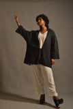 Gulabo - RAVEN JACKET - PURE COTTON SWISS LAWN - BLACK - 1 Piece