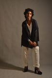 Gulabo - RAVEN JACKET - PURE COTTON SWISS LAWN - BLACK - 1 Piece