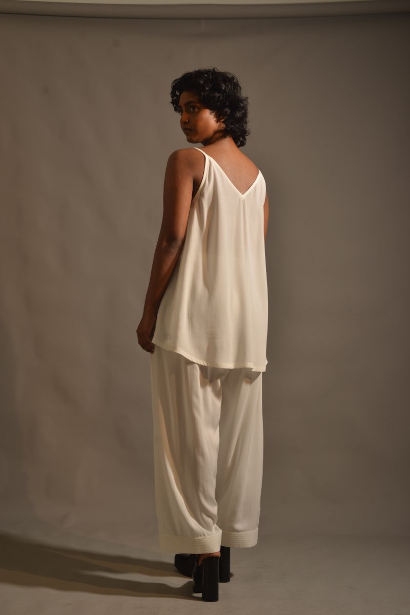 Gulabo - CUFFED PANTS - BOSKY LAWN - WHITE - 1 Piece