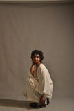Maheen Khan - WHITE MIRAGE - WHITE - BLENDED CREPE - 2 Piece