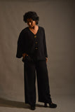 Maheen Khan - NOIR SET - BLACK - BLENDED CREPE - 2 Piece