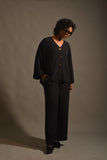 Maheen Khan - NOIR SET - BLACK - BLENDED CREPE - 2 Piece