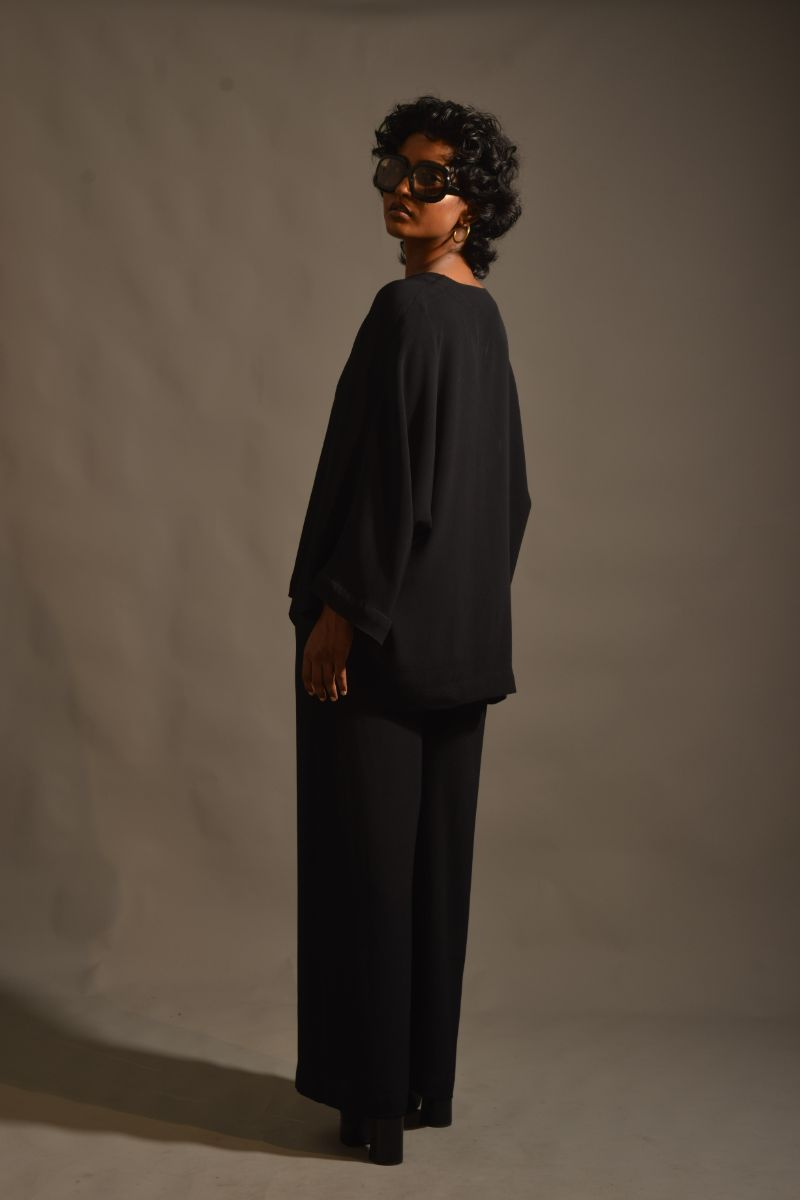 Maheen Khan - NOIR SET - BLACK - BLENDED CREPE - 2 Piece