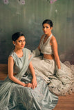 Yasmin Zaman Meera Lehnga choli Grey 3 Piece