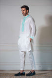 Yasmin Zaman - Cotton Kurta With Trouser For Men - Ivory - 2 Piece