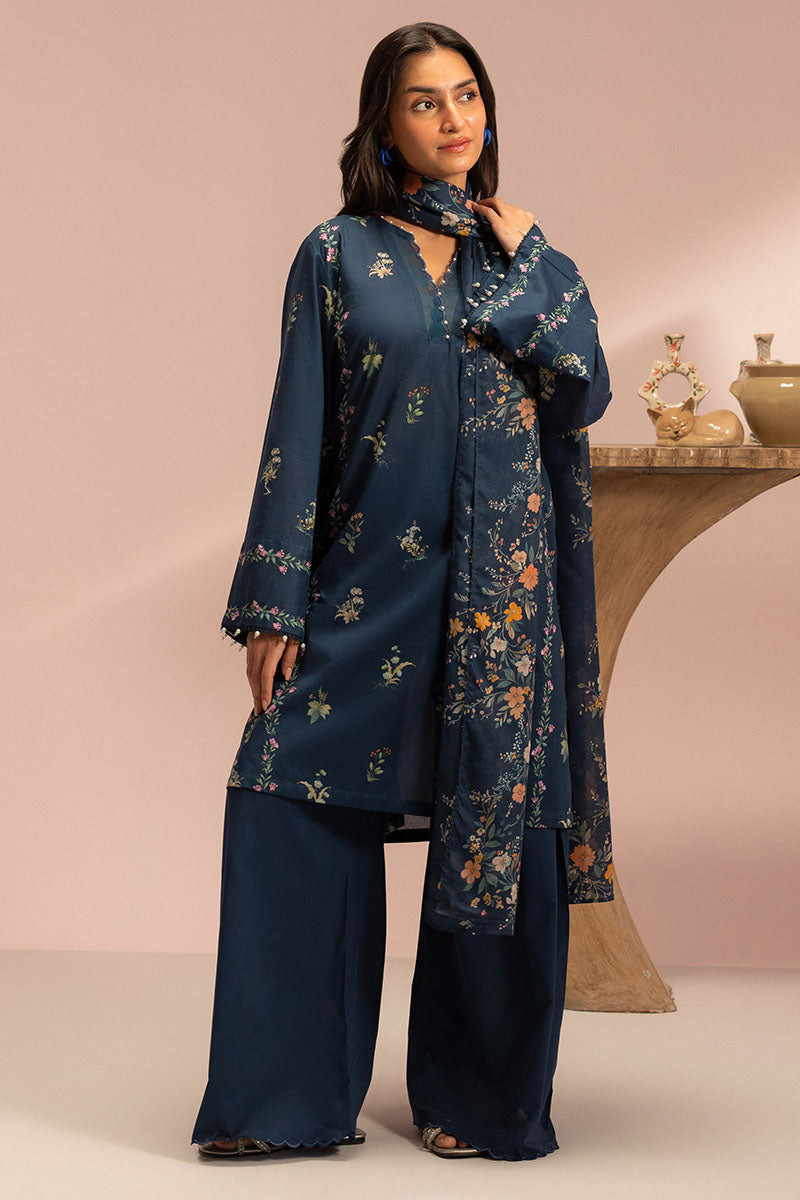 Cross Stitch - MIDNIGHT BLOSSOM - Lawn - 3 Piece - Unstitched