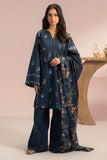Cross Stitch - MIDNIGHT BLOSSOM - Lawn - 3 Piece - Unstitched
