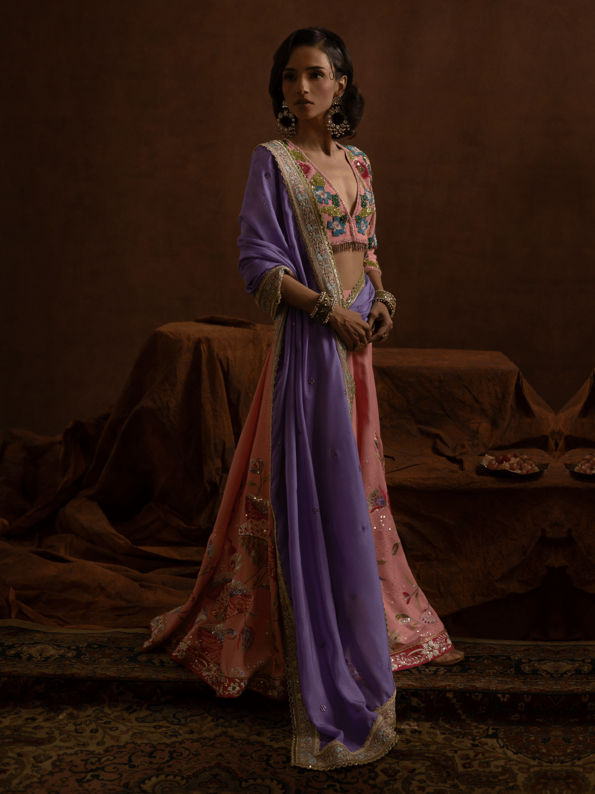 Sanam Chaudhri Fehroza Pink 2 Piece