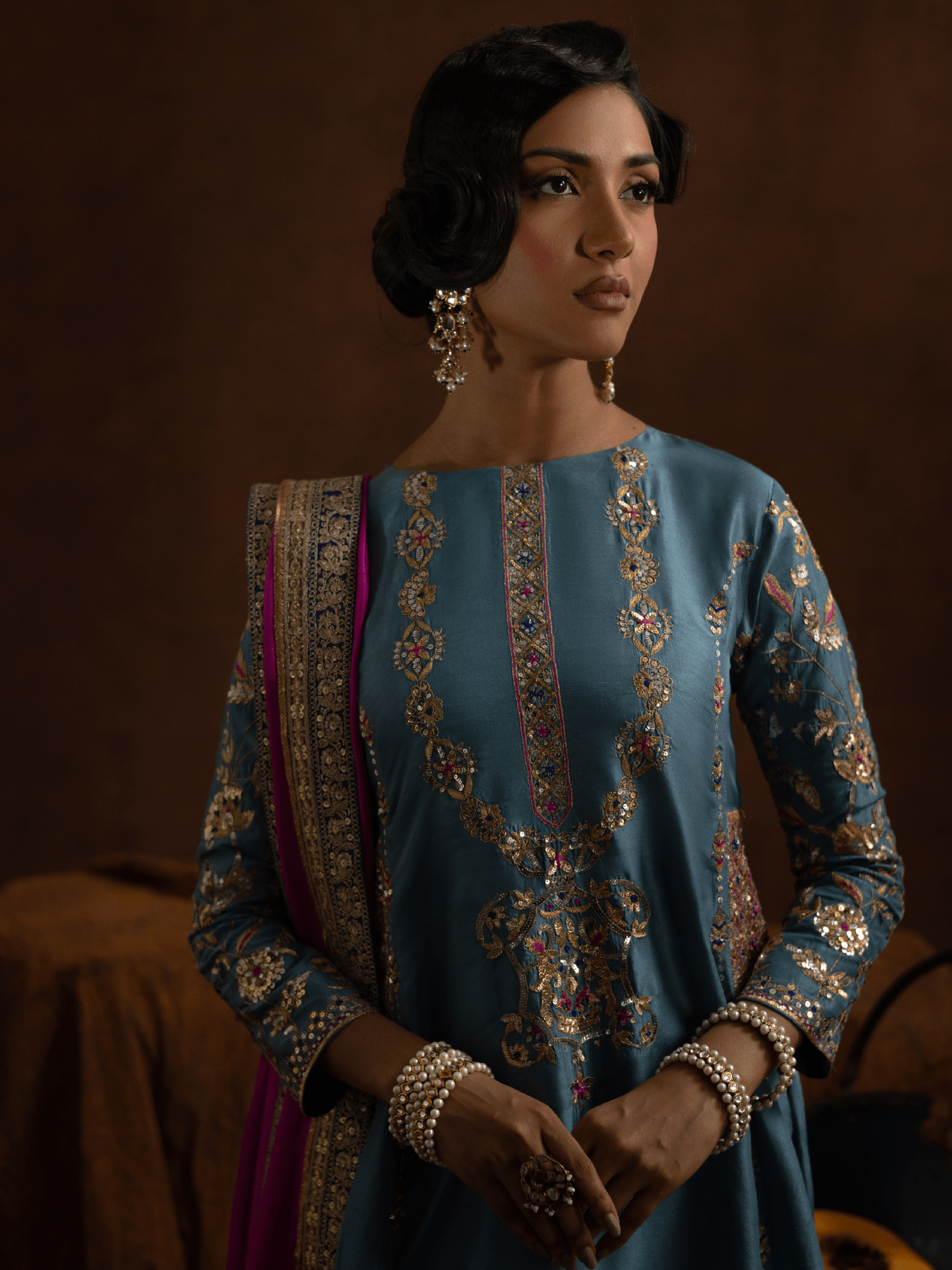 Sanam Chaudhri Navaz Teal 2 Piece