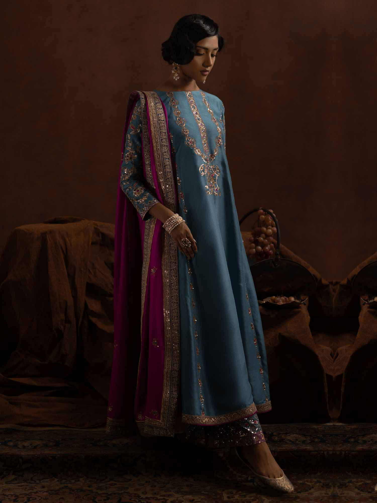 Sanam Chaudhri Navaz Teal 2 Piece