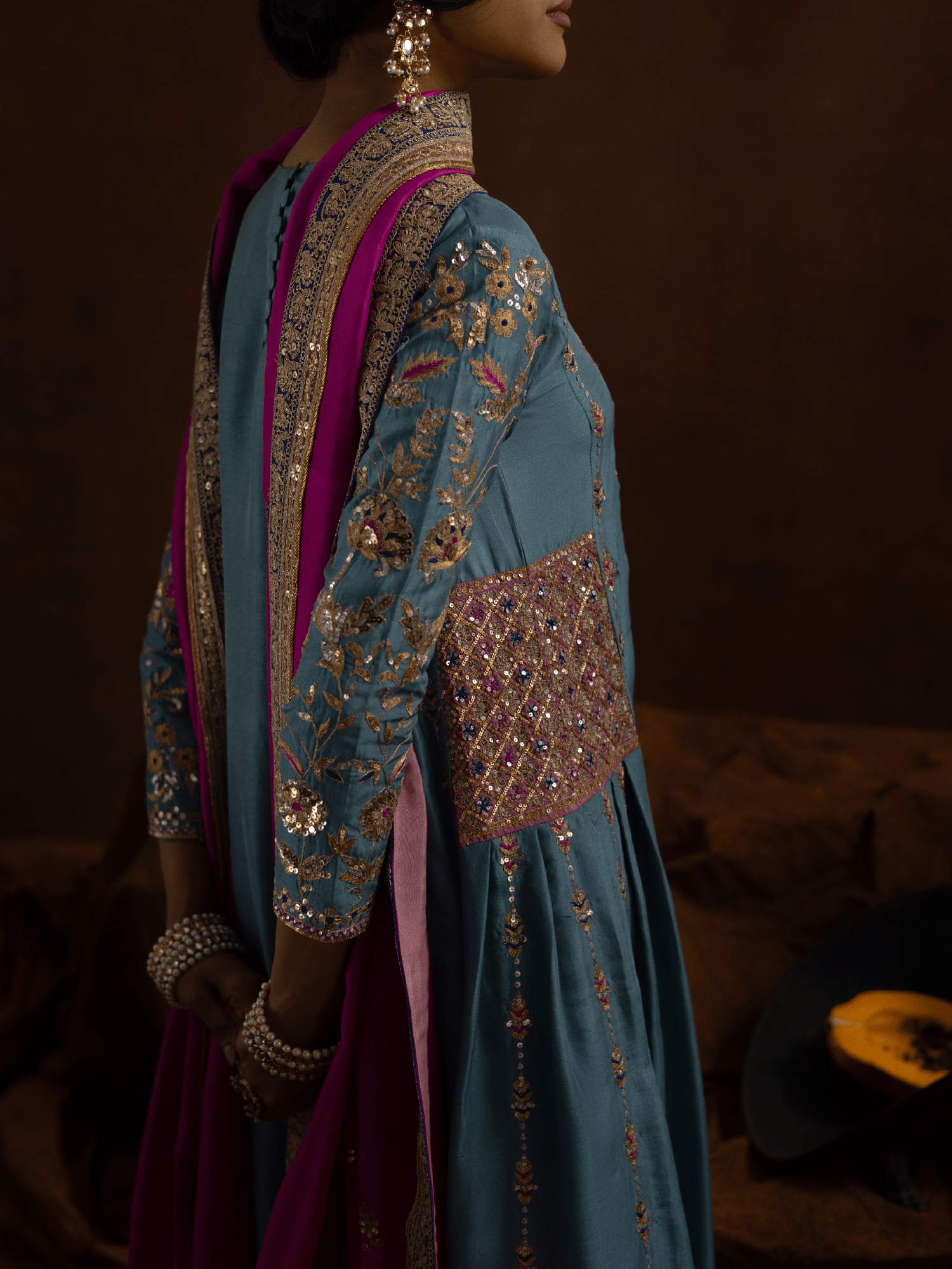 Sanam Chaudhri Navaz Teal 2 Piece
