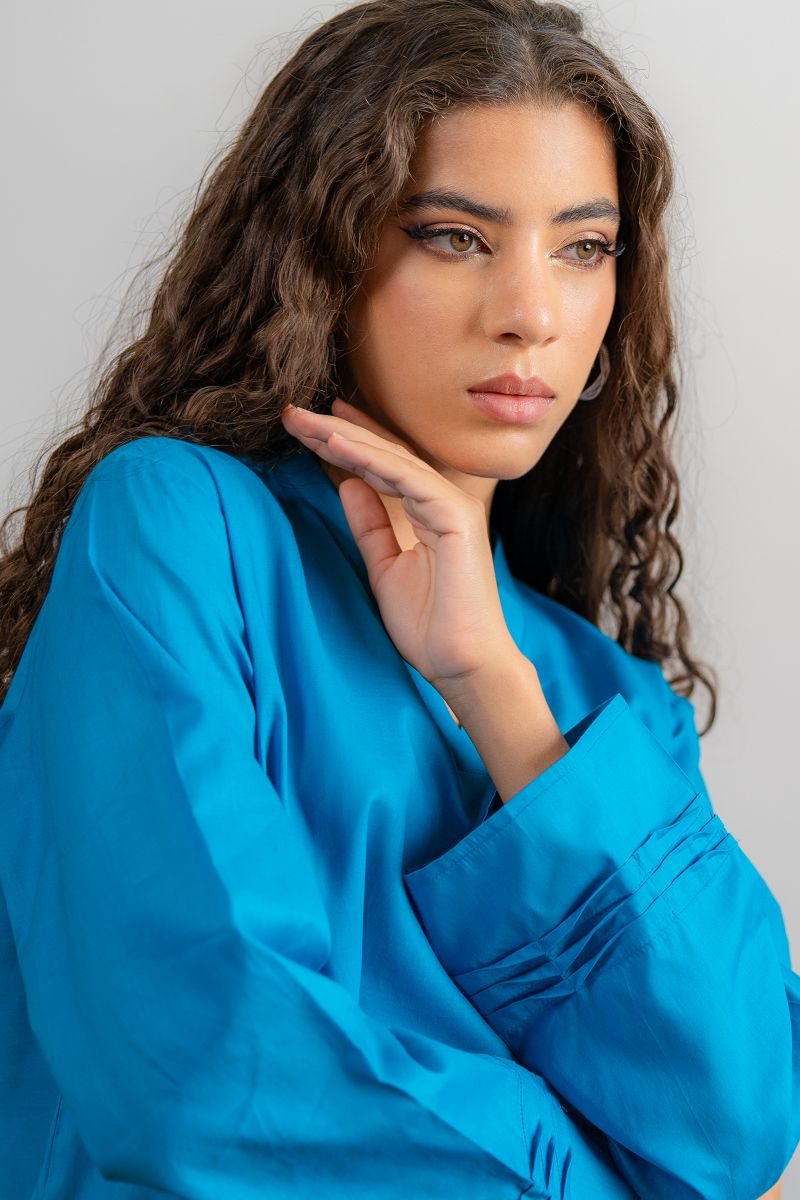 Ego - Waves 2 piece - Ferozi - Cotton - Straight Cut - Solid