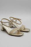 Milli Shoes - Block Heel Sandal For Women - Gold - Studio by TCS