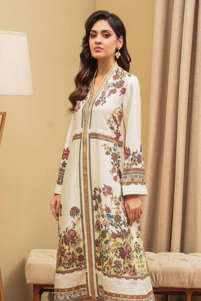 Shamaeel - ECK-26 - White - Khaddi Silk - 2 Piece