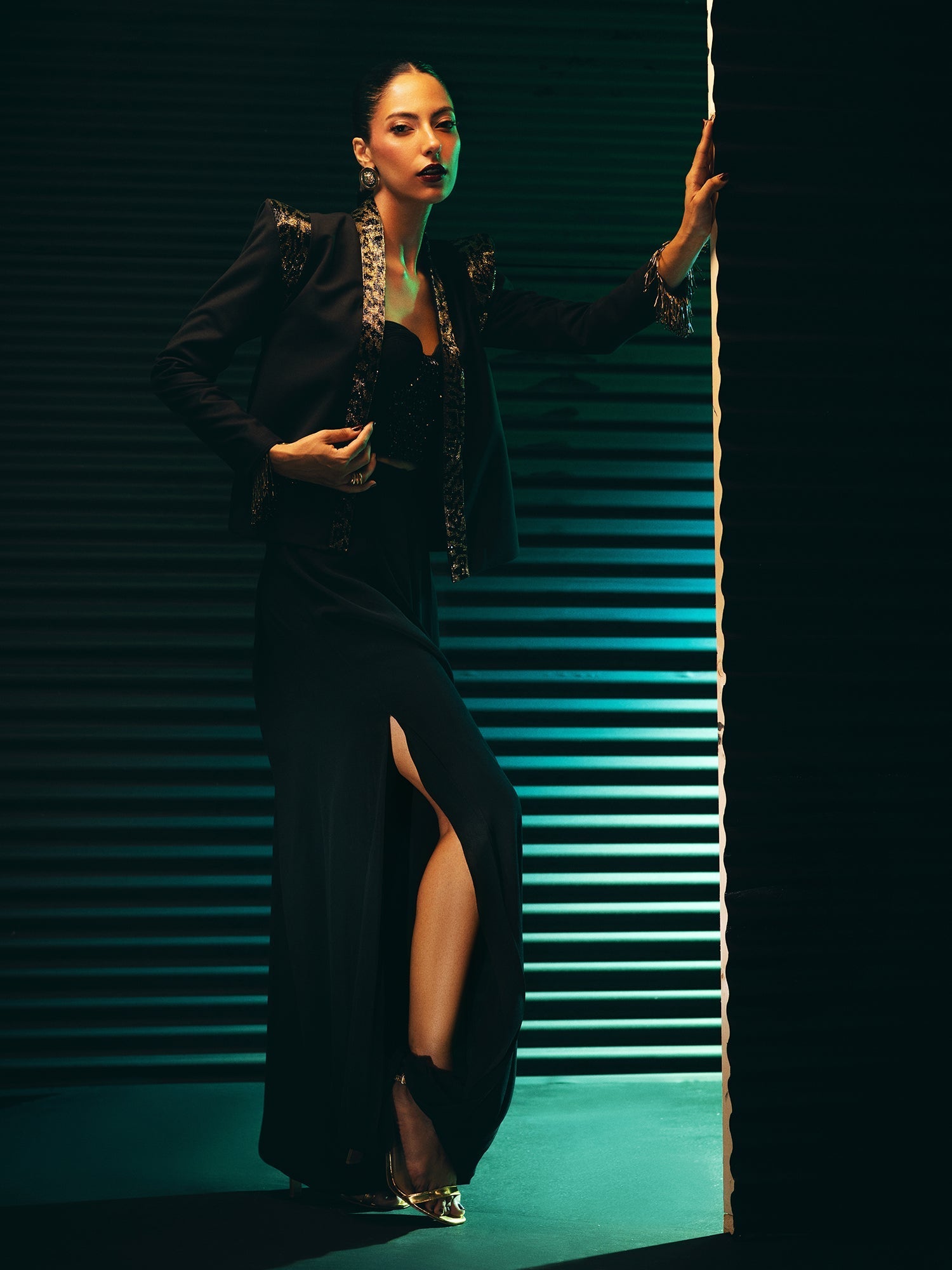 Sanam Chaudhri Metis Jacket Black 1 Piece