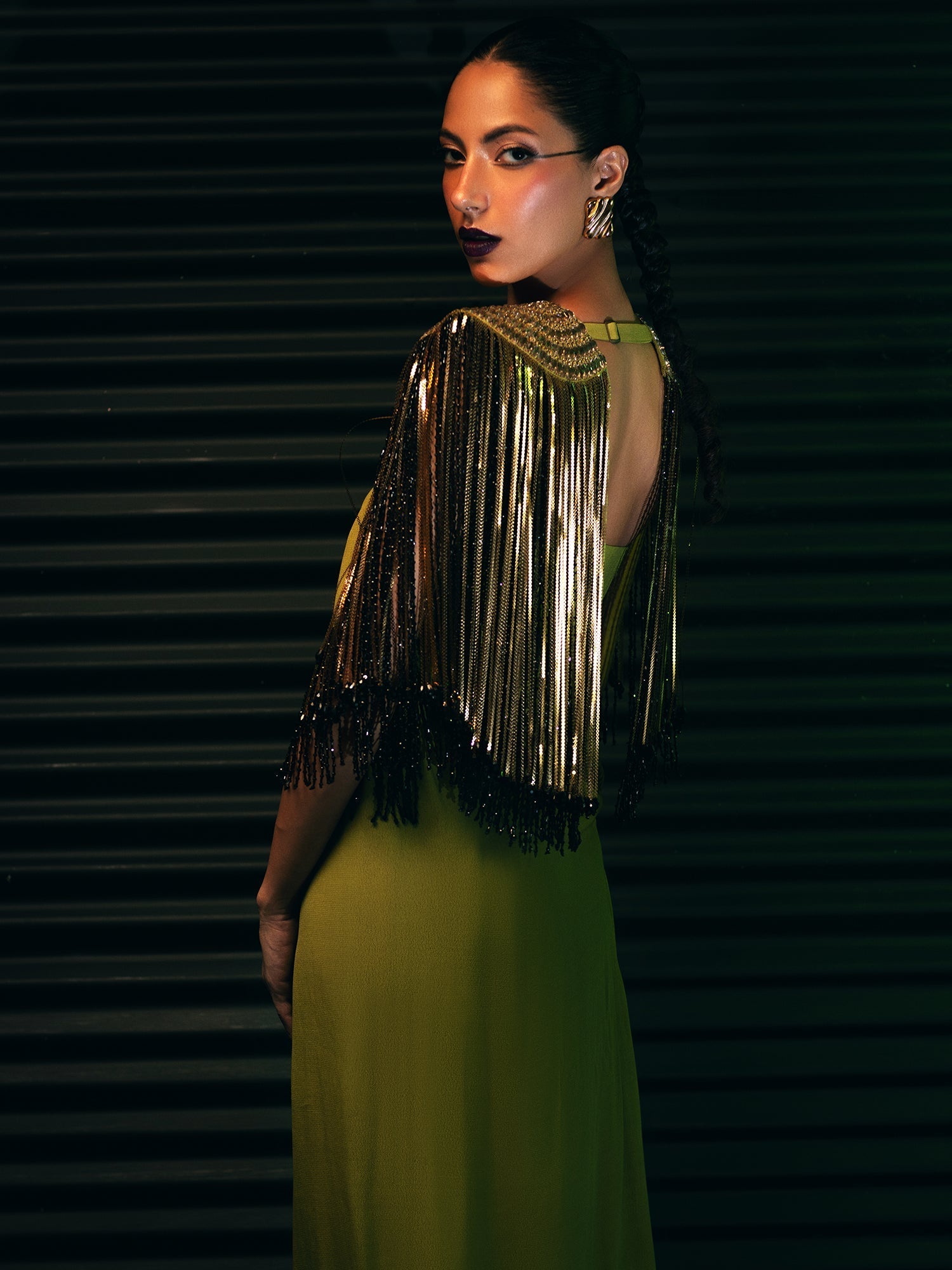 Sanam Chaudhri Demeter Green 1 Piece