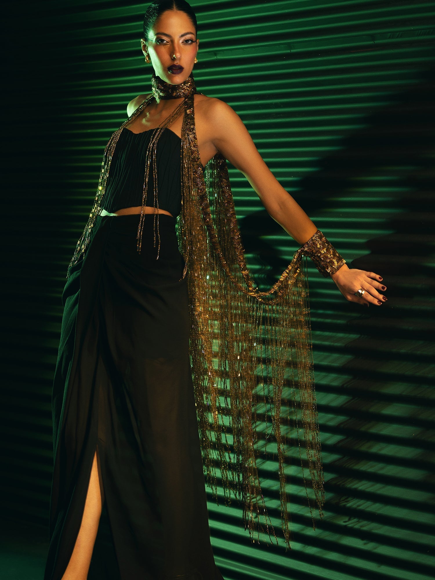 Sanam Chaudhri Cypris Black 1 Piece