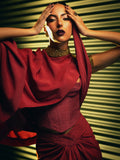 Sanam Chaudhri Athene Jacket Red 1 Piece