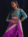Sanam Chaudhri JAMEELA Saree fuchsia 1 Piece