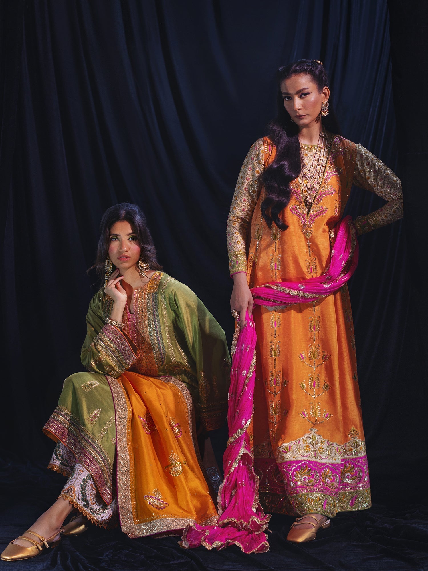 Sanam Chaudhri JAWHAR Green 2 Piece