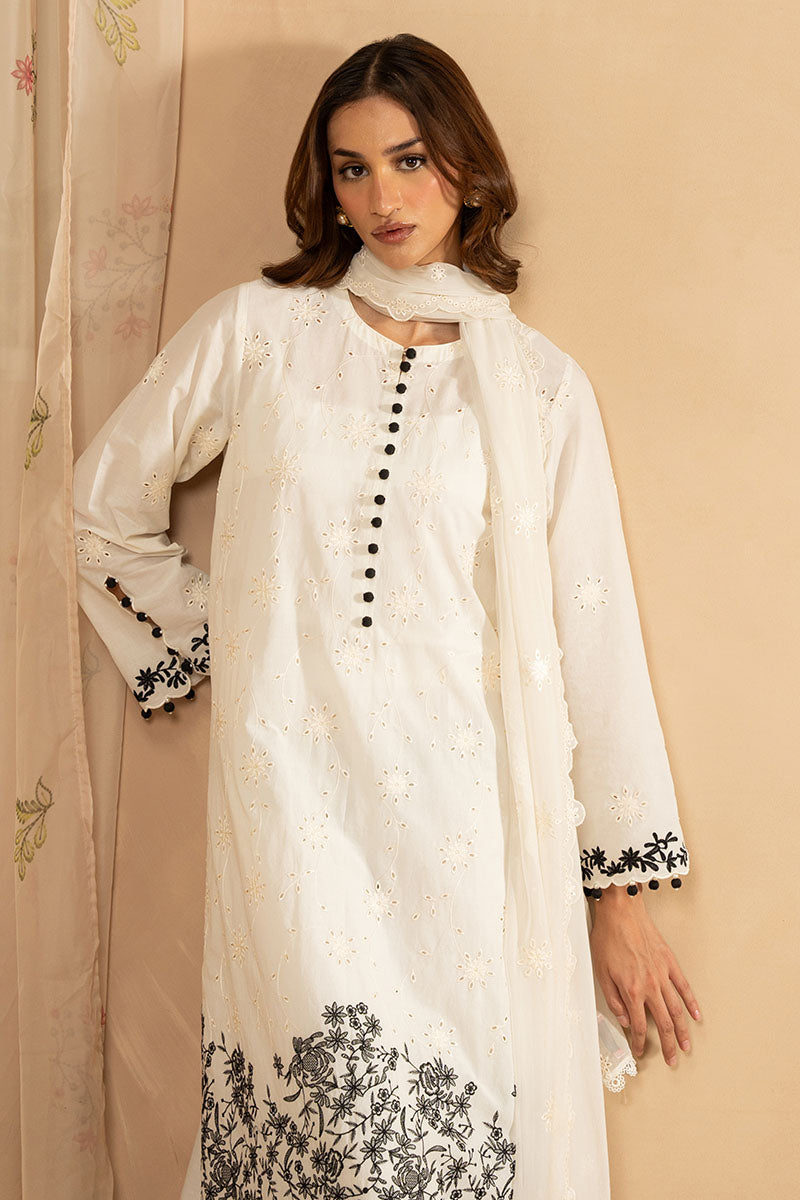 Cross Stitch - MUTED PEARL - Lawn - 3 Piece - Unstitched