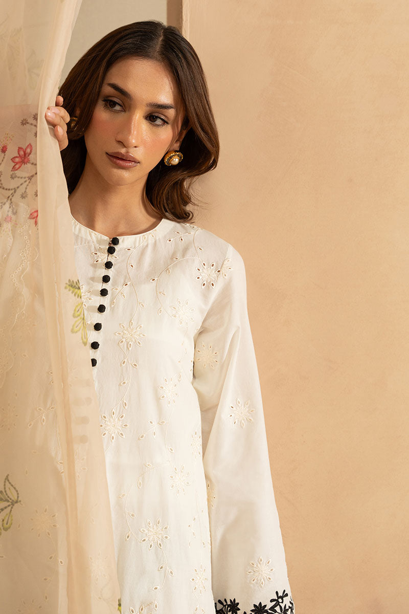 Cross Stitch - MUTED PEARL - Lawn - 3 Piece - Unstitched