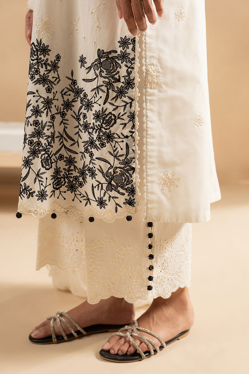 Cross Stitch - MUTED PEARL - Lawn - 3 Piece - Unstitched