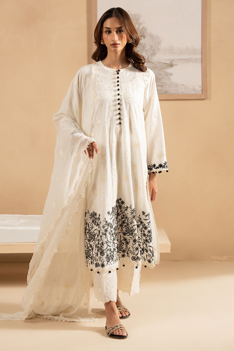 Cross Stitch - MUTED PEARL - Lawn - 3 Piece - Unstitched