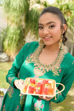 Alishba Kashif - EMERALD BLOOM - Green - Silk - 3 Piece